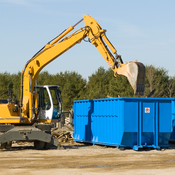 can i choose the location where the residential dumpster will be placed in Pierceton Indiana